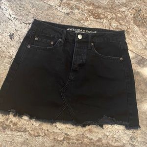 AEO Black Denim Mini Skirt - Size 2